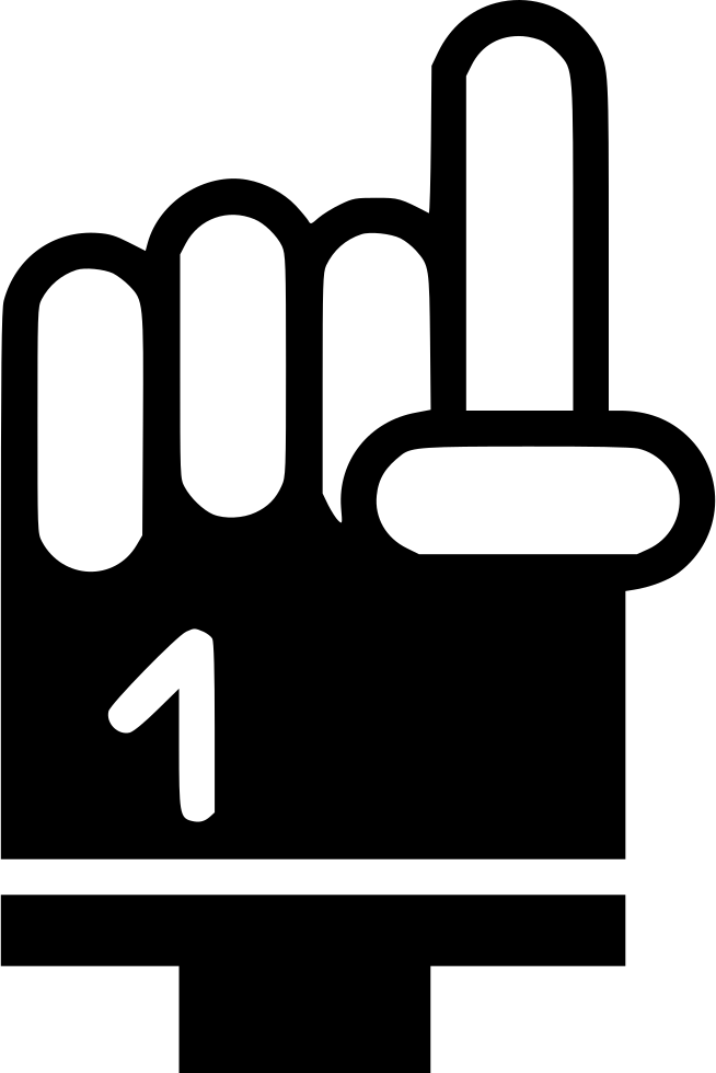 Football Fan Glove Comments - Football Fan Png Icon (654x980), Png Download