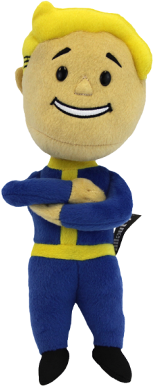 Fallout 4 Plush Vault Boy Arms Crossed - Library (600x600), Png Download