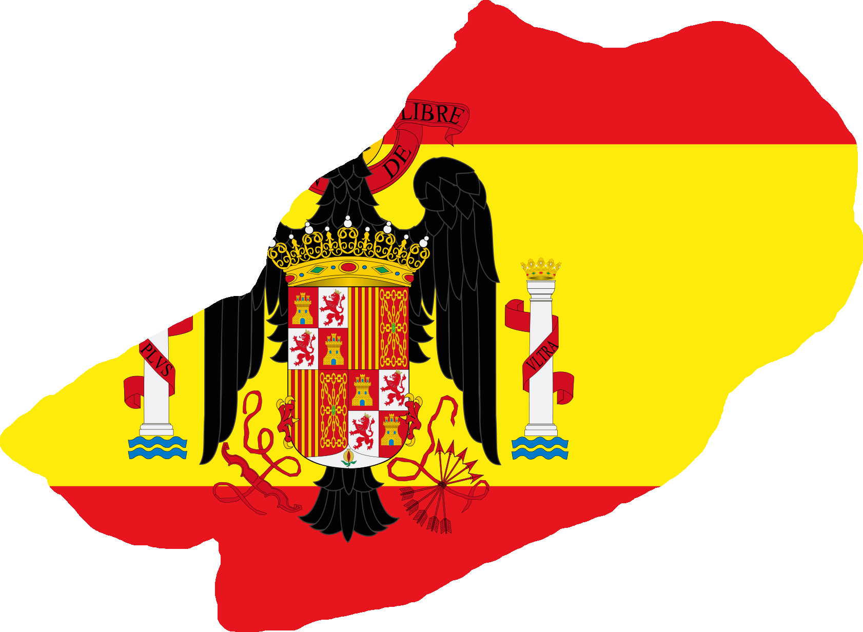 Spanish Flag Png Download - Francoist Spain Flag (1682x1232), Png Download