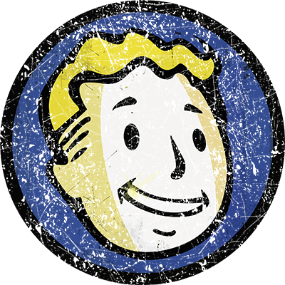 Camiseta Vault Boy - Circle (400x400), Png Download