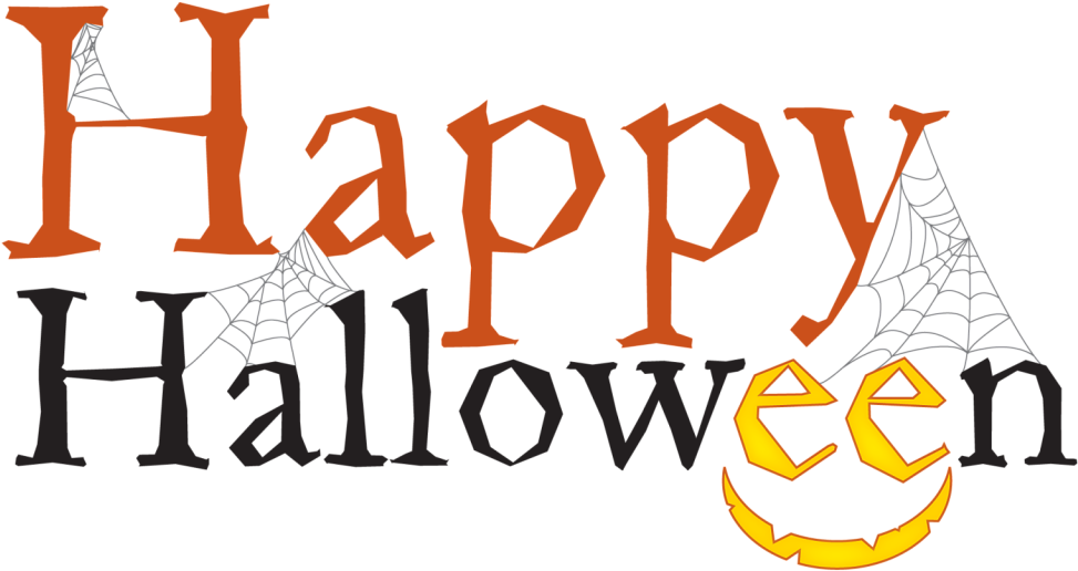 Happy Halloween Text Transparent Background - Transparent Background Halloween Clip Art (1023x694), Png Download