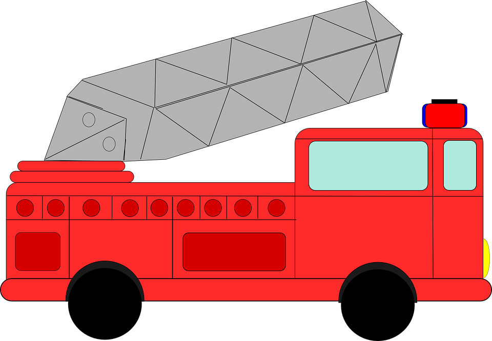 Cartoon Fire Truck Clipart 4 Clipartcow - Fire Truck Clip Art (600x416), Png Download