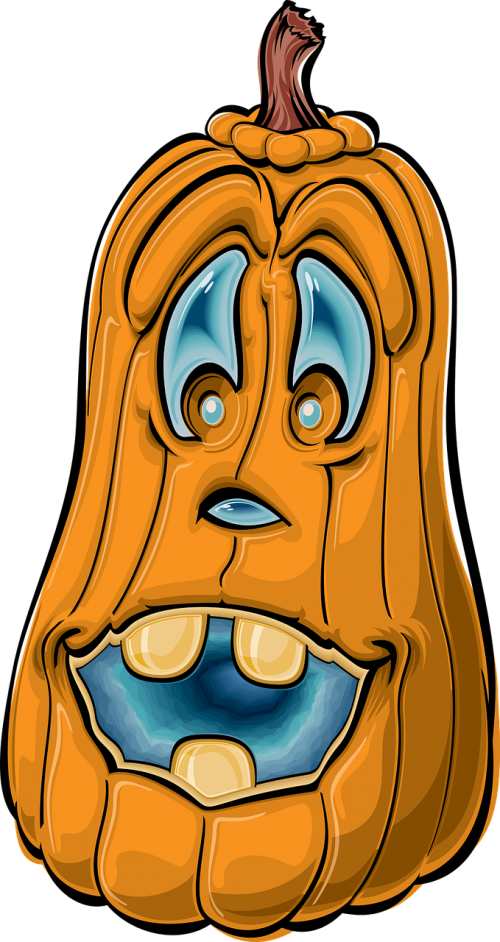 Pumpkin,happy Halloween,humorous, - Pumpkin Halloween Cartoon (500x942), Png Download