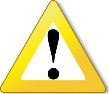 Warning Yellow (378x326), Png Download