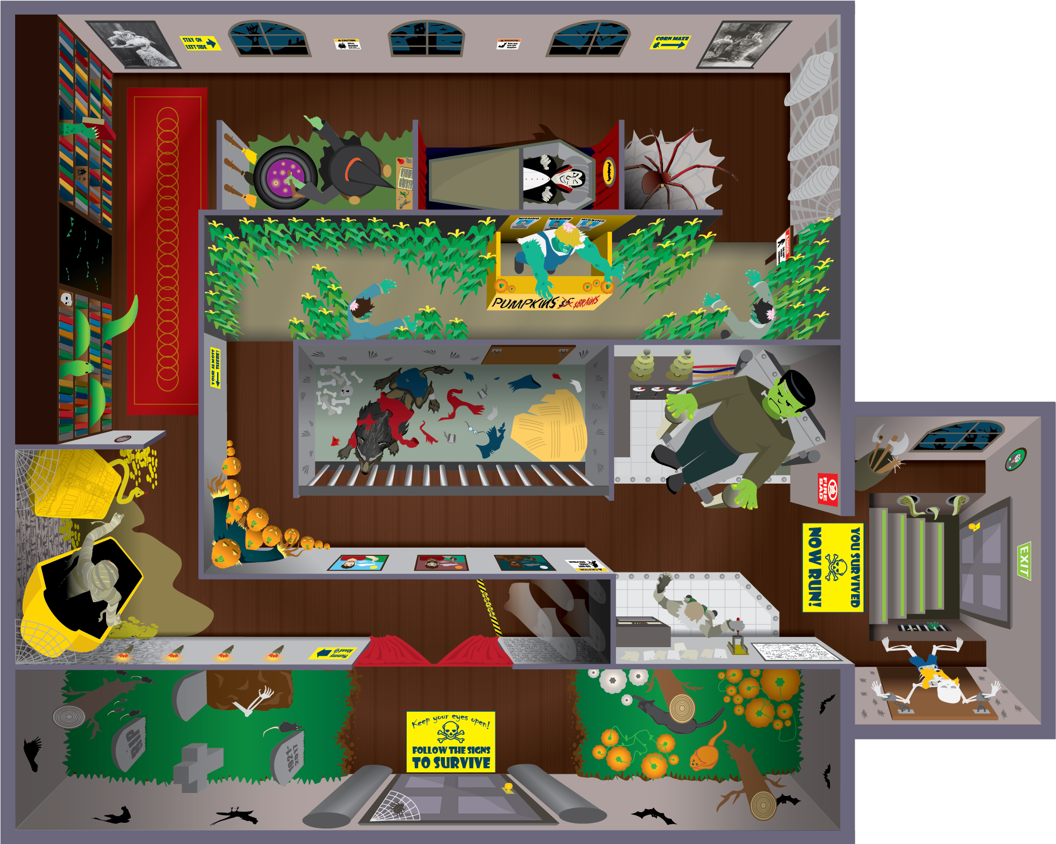 While Frightening Patrons Is The Goal Of Any Worthwhile - House (2100x1675), Png Download