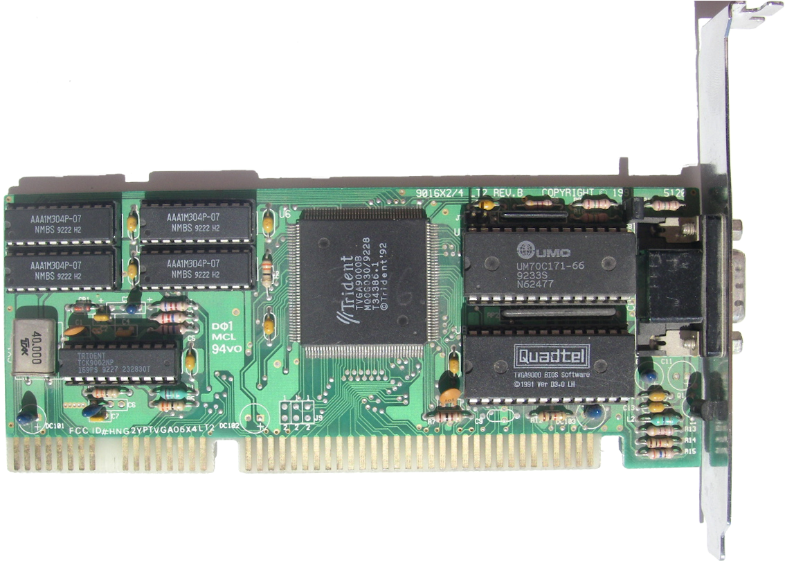 Trident Video Card (1142x823), Png Download