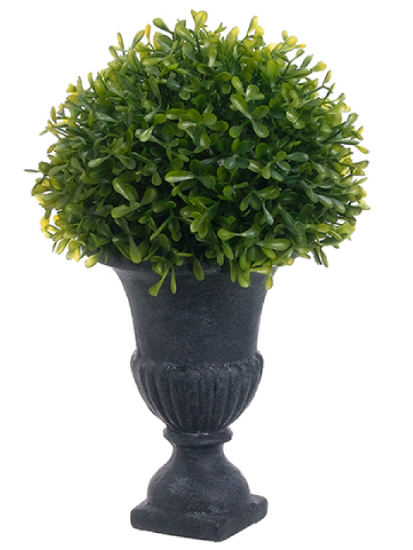 11" Littleleaf Boxwood Ball Topiary In Urn Green - Rostlina Umělá Max (800x800), Png Download