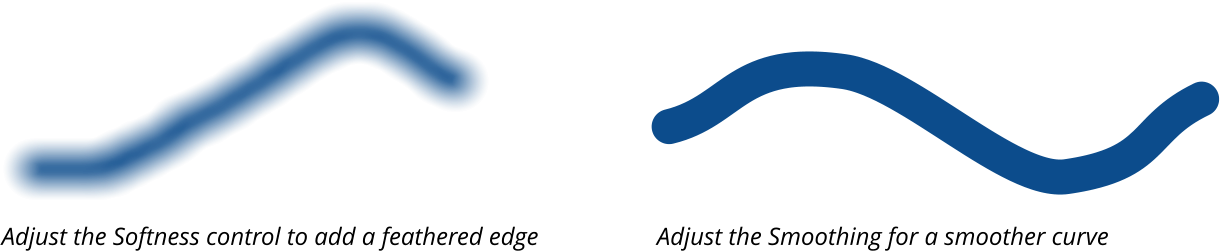 Adjust The Softness Control To Add A Feathered Edge - Smoothing (1220x252), Png Download