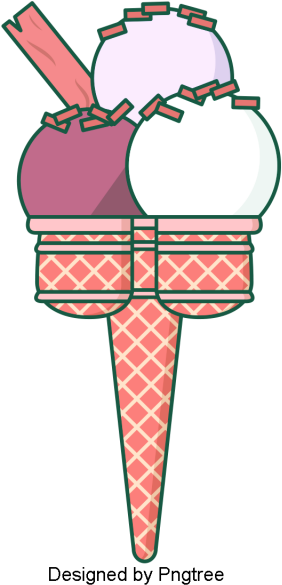 Cartoon Hand-painted Dessert Ice Cream, Desserts, Ice - Ice Cream (360x360), Png Download