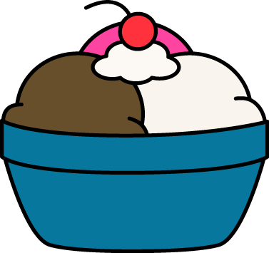 Ice Clip Art Images - Bowl Of Ice Cream Clipart (377x355), Png Download