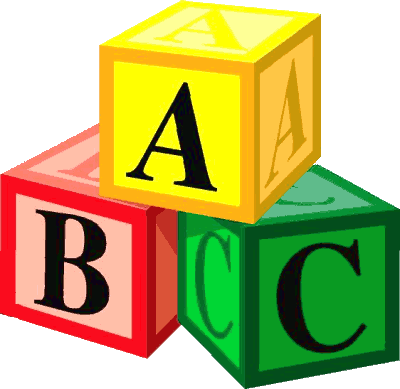 Abc Block Image - Abc Blocks Clipart Png (400x389), Png Download