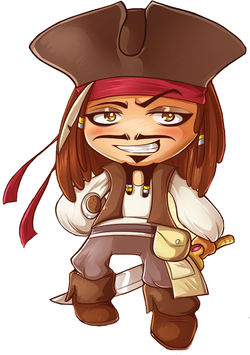 Jack Sparrow - Jack Sparrow Chibi (1174x1200), Png Download