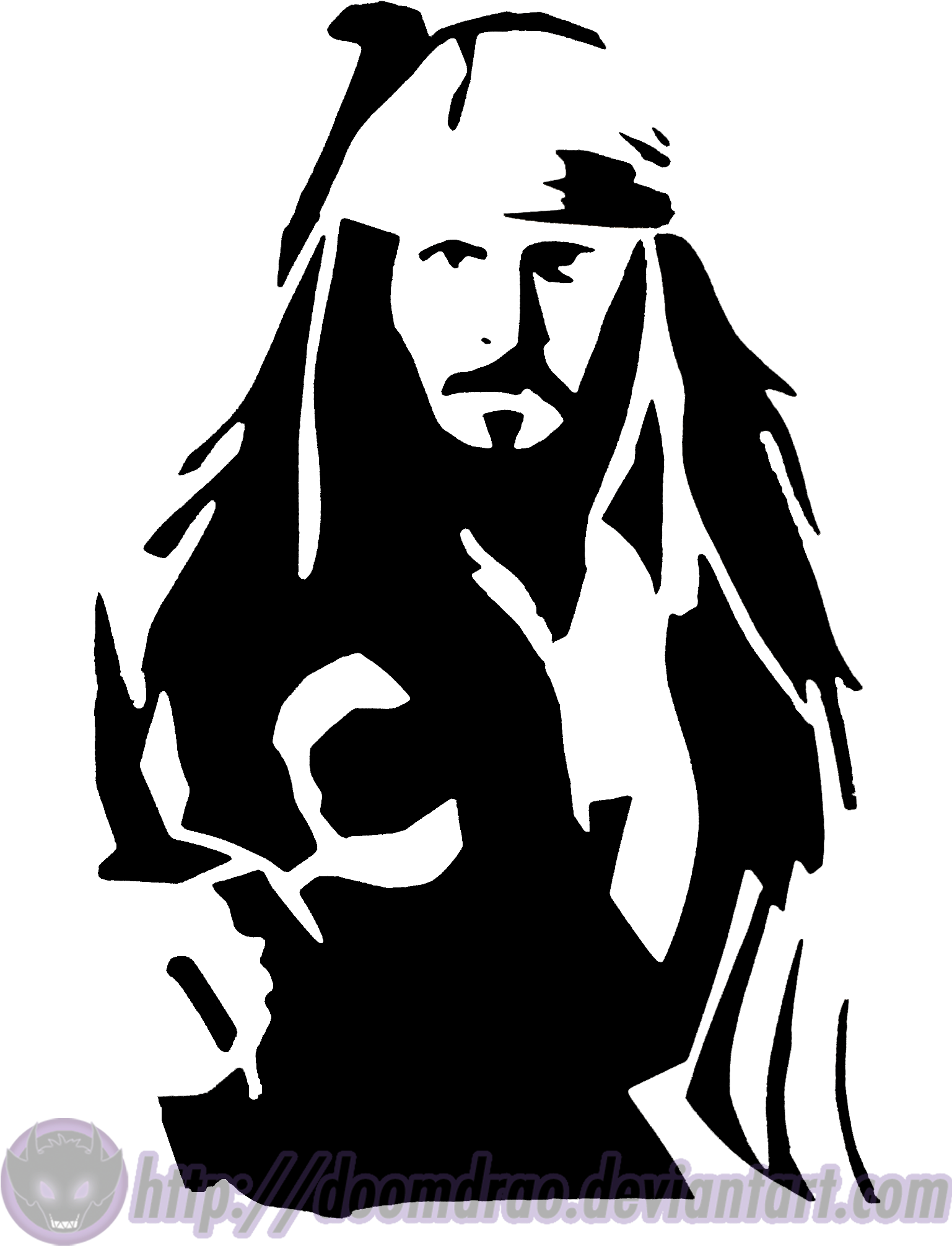 Captain Jack Sparrow Sp By Doomdrao On Deviantart Jack - Jack Sparrow Black And White (1536x2048), Png Download