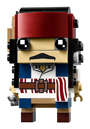 41593 Captain Jack Sparrow Lego - Lego Brickheadz Jack Sparrow (600x450), Png Download