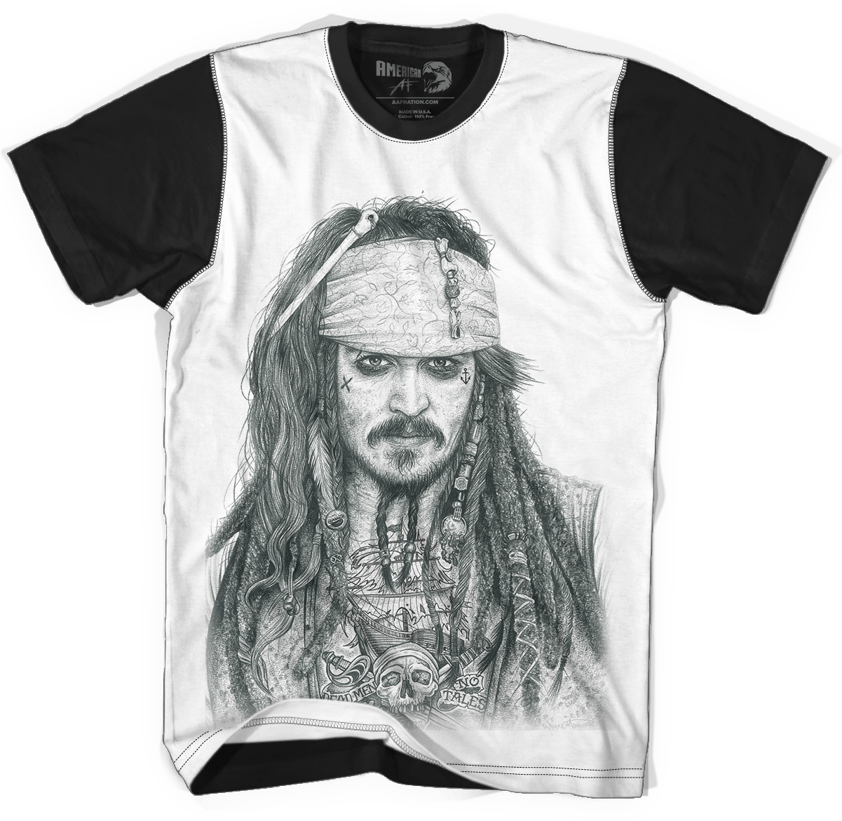 Captain Jack Sparrow Inked - Jack Sparrow T Shitt (1200x1200), Png Download