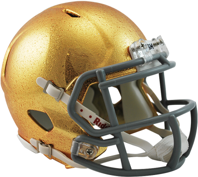 Notre Dame Hydrofx Riddell Speed Mini Helmet - Notre Dame Fighting Irish Speed Mini Helmet- Hydrofx (475x429), Png Download