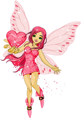 Image Library Download Pink Fairies Cartoon Clip Art - Love Fairy (400x400), Png Download