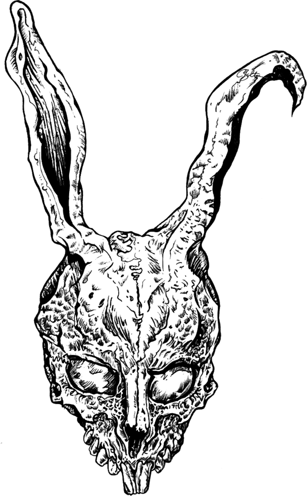 600px Frank Donnieda - Donnie Darko Rabbit Png (600x970), Png Download