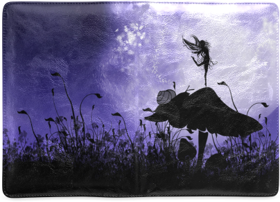 A Beautiful Fairy Dancing On A Mushroom Silhouette - Cafepress Fairy Silhouette 2 Square Car Magnet 3 X (500x500), Png Download