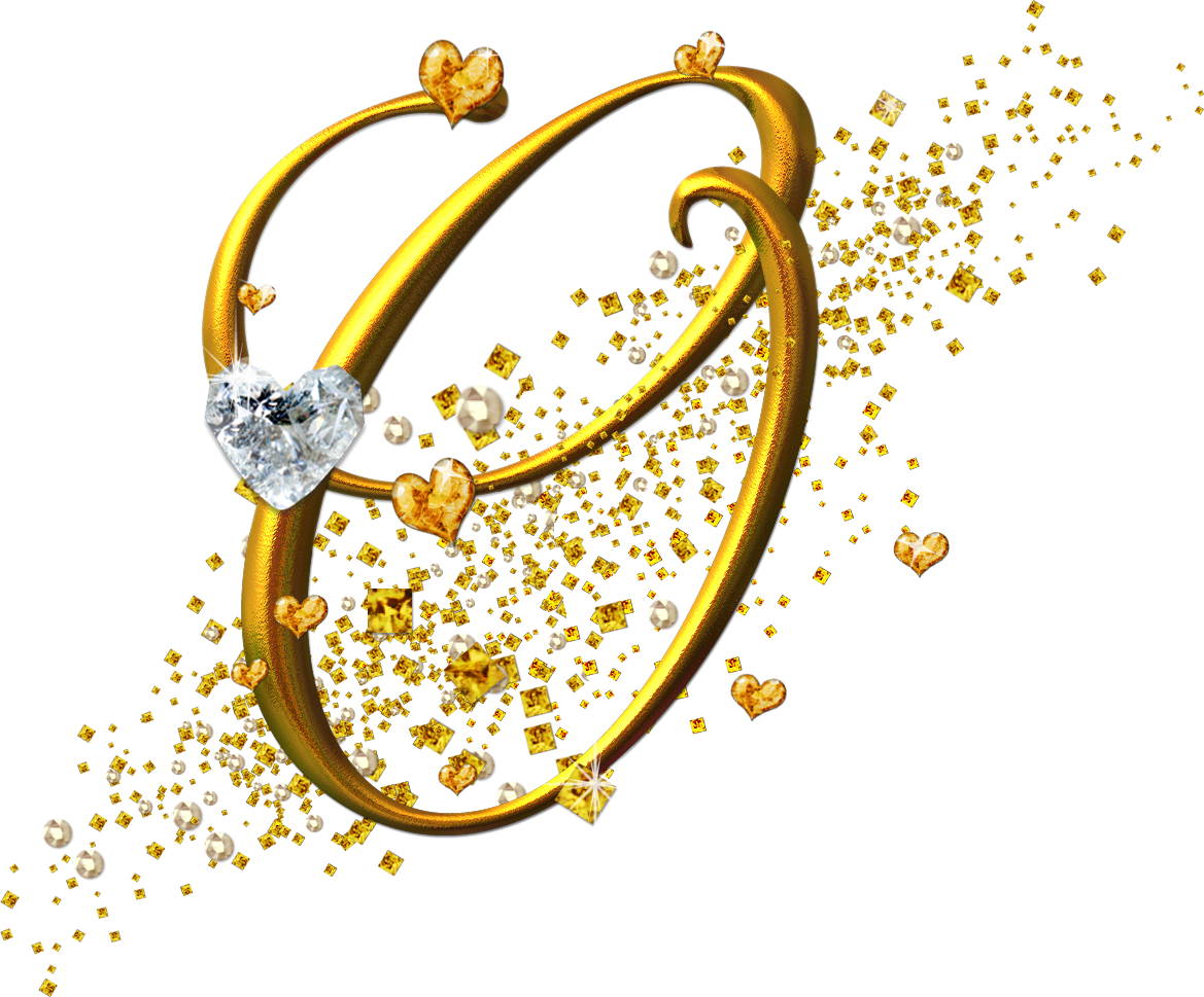 O%2b 1,169×969 Pixels - Alfabeto Dorado Con Corazones (1169x969), Png Download