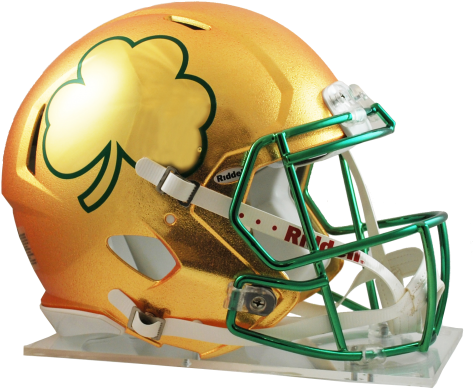 Notre Dame Fighting Irish Helmet (475x408), Png Download