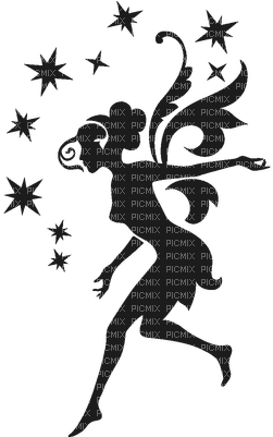 Fairy Picmix - Fairy Stencil (400x400), Png Download