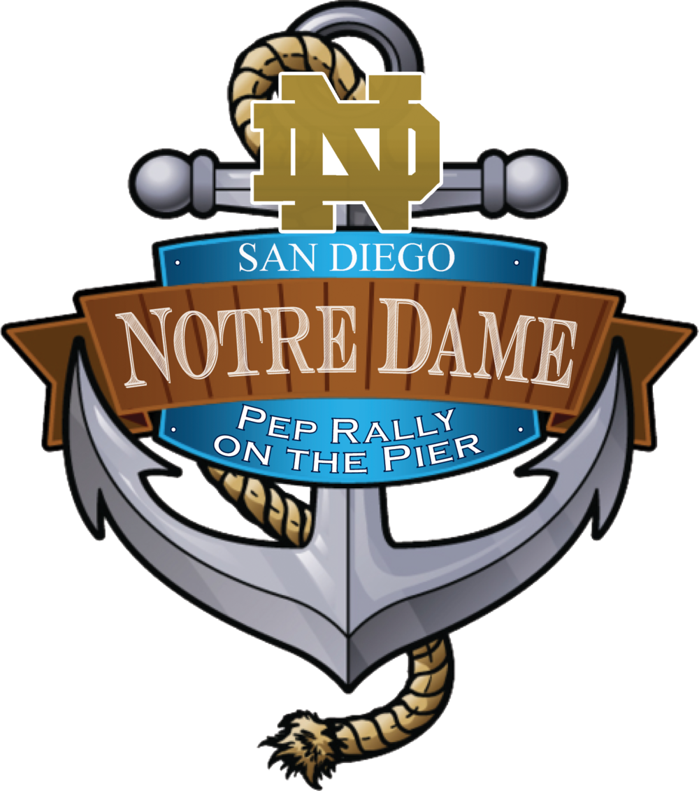 Rally On The Pier - Navy–notre Dame Football Rivalry (1000x1131), Png Download