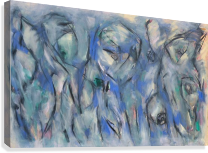 Blossoms -2 Gregg Simpson Canvas Print - Modern Art (429x317), Png Download