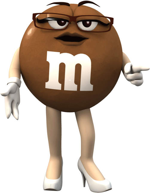 M&m's Brown Lady - Ms Brown M&m (600x736), Png Download