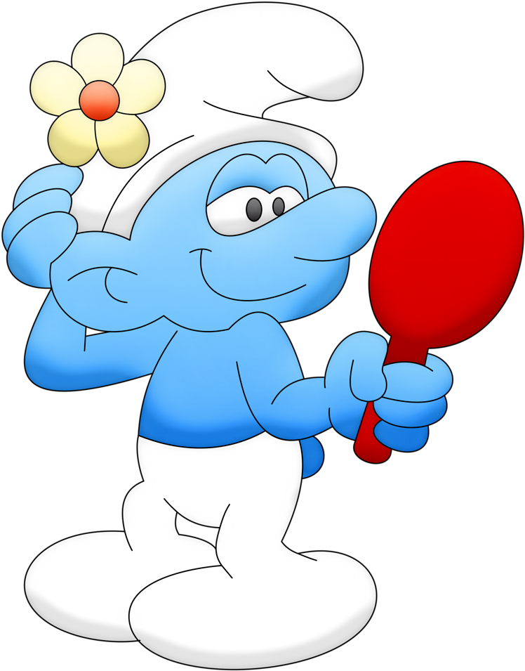 Smurfs Disney Cartoons, Disney Cartoon Characters, - Smurf Vaidoso (781x1024), Png Download