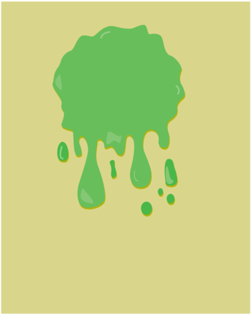 Your Troublemaker Threw The Slime Against The Wall, - Stock Illustration (417x480), Png Download