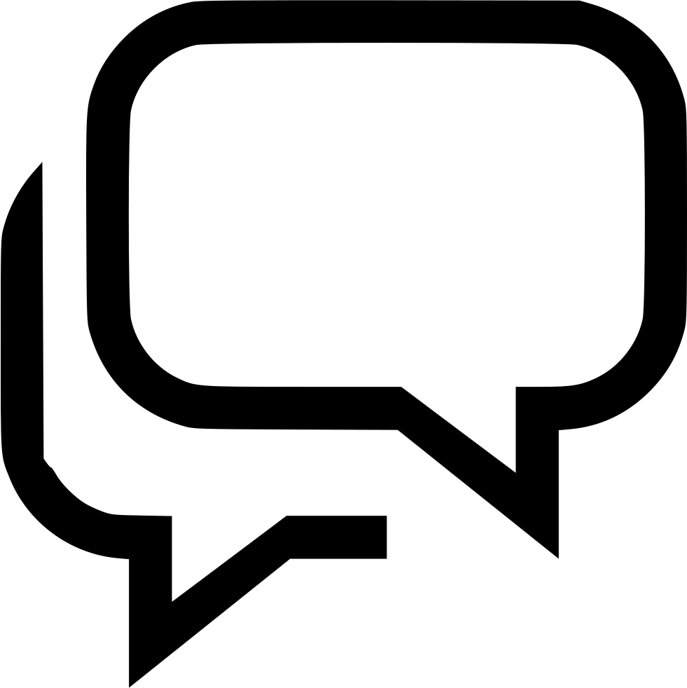 Bubble Chat Group Conversation Comments - Comunicacion Imagen Blanco Y Negro (981x982), Png Download