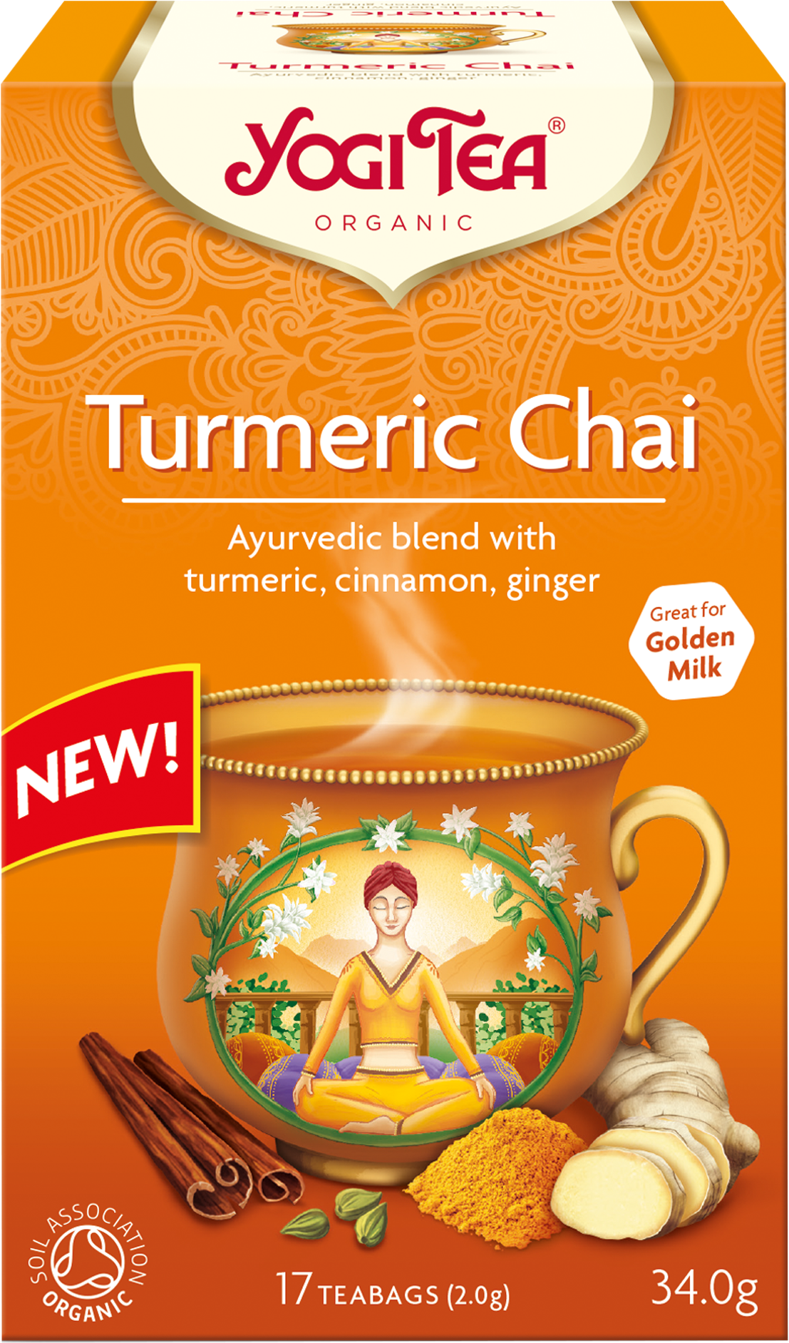 Yogi Tea Turmeric Chai (1400x2100), Png Download