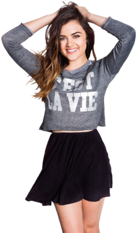 28 Images About Lucy Hale Png On We Heart It - Lucy Hale Hollister Clothing (480x480), Png Download