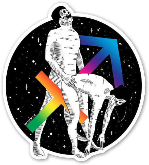 Sagittarius Sticker - Signo Zodiacales Sexualidad (549x600), Png Download