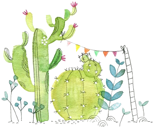 Cactaceae Painting Paper Succulent - Watercolour Cactus Png (564x601), Png Download