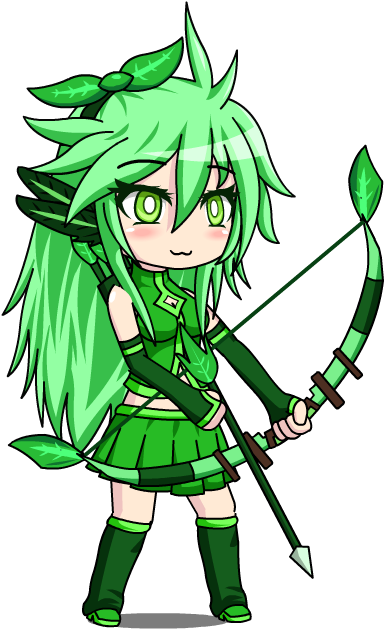 Sagittarius Ellyn - Gacha World 5 Star Units (412x639), Png Download