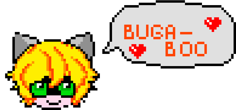 Pixel Art Chat Noir "buga-boo" <3 - Pixel Art Chat Noir (1250x660), Png Download