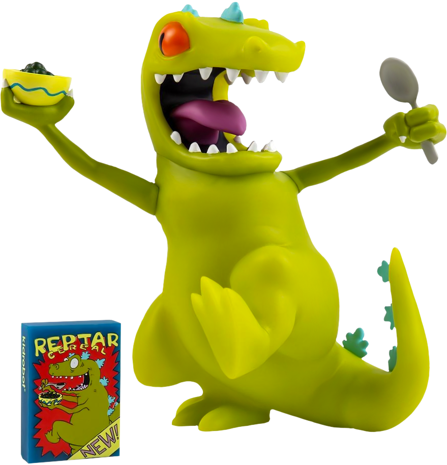 Reptar 7” Vinyl Figure - Reptar Kidrobot (879x916), Png Download