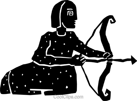 Sagittarius Royalty Free Vector Clip Art Illustration - Clip Art (480x355), Png Download