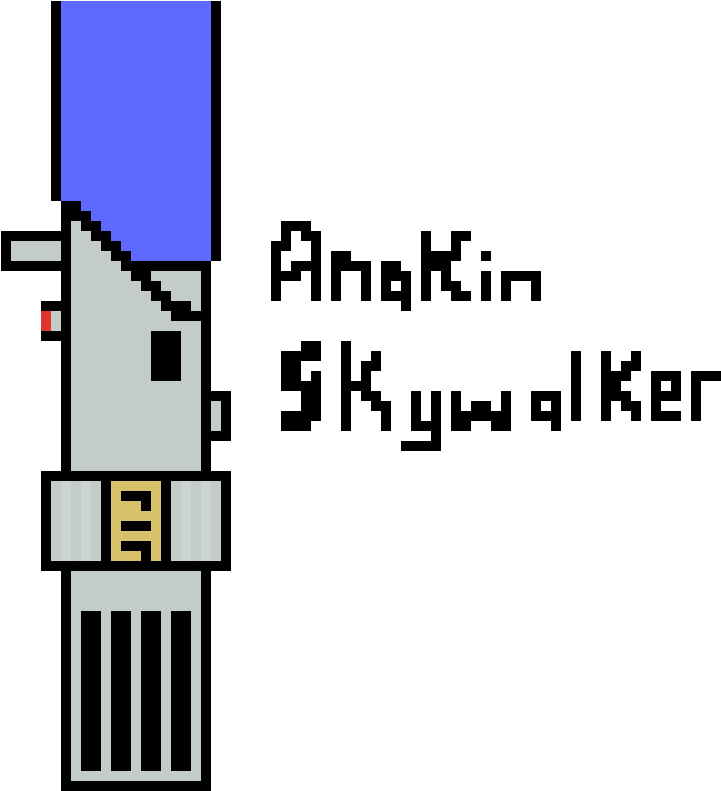 Anakin Skywalker's Lightsaber (830x800), Png Download