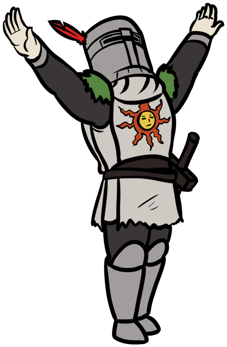 Praise The Sun , - Dark Souls Cartoon Character (1280x1280), Png Download
