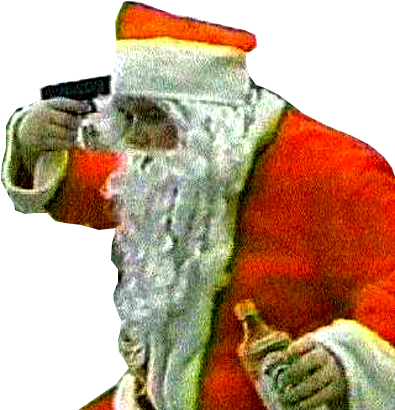 Merry Christmas Christmas Drunk Santa Suicide Holidays - Christmas Demotivators (400x451), Png Download