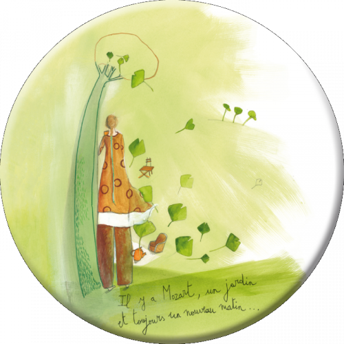 Anne-sophie Rutsaert Magnet "il Y A Mozart" - Illustration (500x500), Png Download