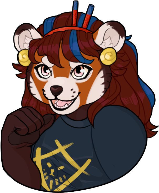 Drawn Red Panda Fursonas - Blizzard Entertainment (709x775), Png Download
