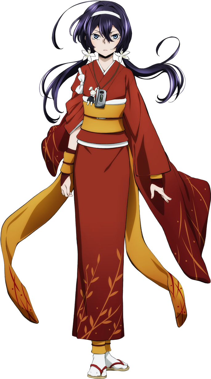 Kyouka Anime Transparent - Bungou Stray Dogs Kyoka Izumi Cosplay Costume (1100x1251), Png Download