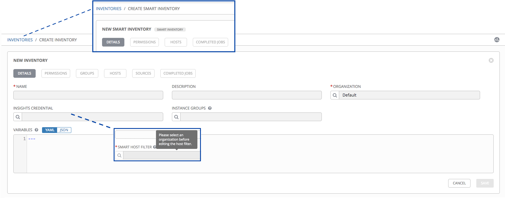 Inventories Create New Ansible Tower Instance Groups (1742x693), Png Download