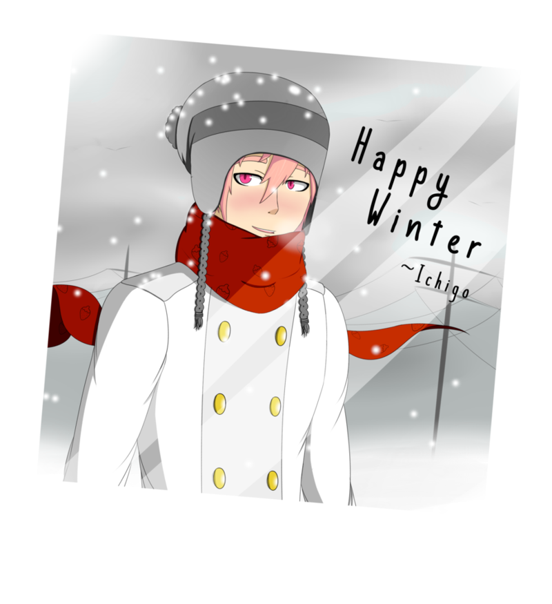 Happy Winter Anime Guy - Baking (894x894), Png Download