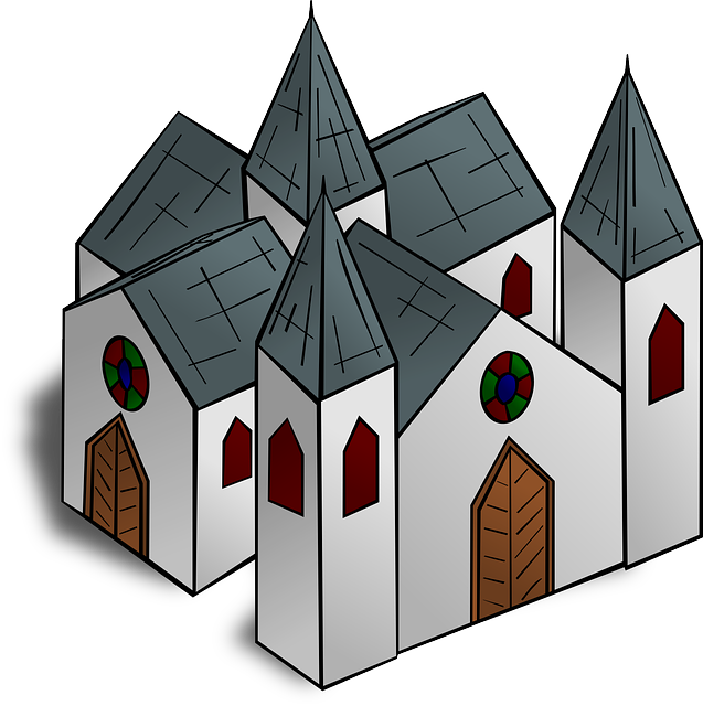 Building, Church, Map, Symbol, Religion, Game, Playing - La Construccion De La Iglesia (637x640), Png Download