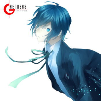 Click To View Full Size Image - Anime Boys Blue Render (350x350), Png Download